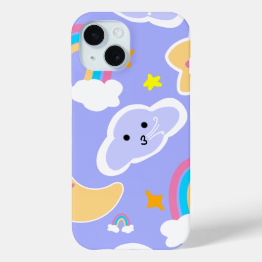 夢のような青い虹の雲柄 Case-Mate iPhoneケース (裏面)