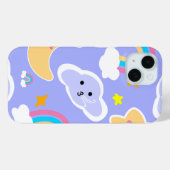 夢のような青い虹の雲柄 Case-Mate iPhoneケース (裏面 (横))