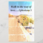 夢のような青「愛の道を歩く。エペソ5 (裏面)