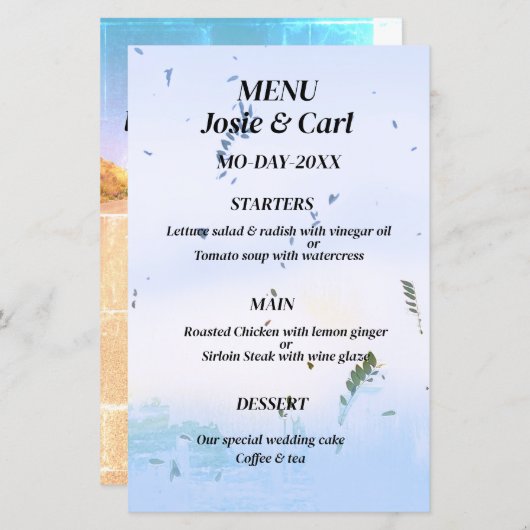 夢のような青「愛の道を歩く。エペソ5 (正面/裏面)