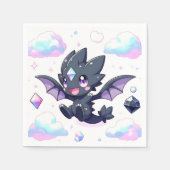 夢のような魅惑のドラゴンベビーシャワー スタンダードカクテルナプキン (正面)