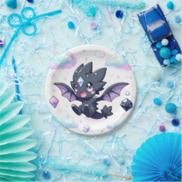 夢のような魅惑のドラゴンベビーシャワー ペーパープレート