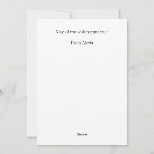 夢のような魅惑の願いが冬を迎える シーズンカード (裏面)