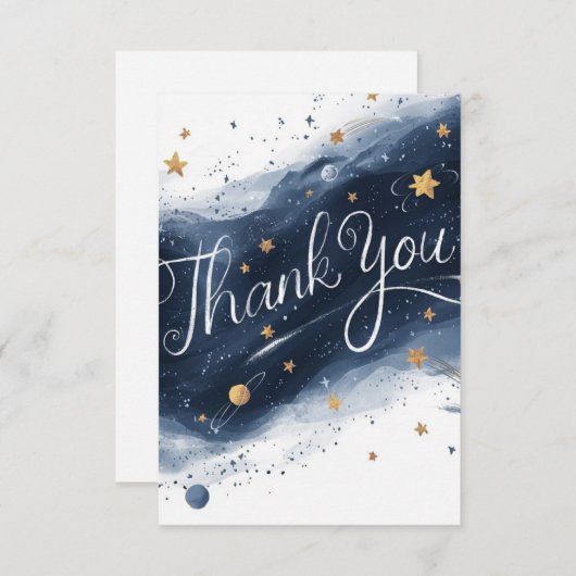 夢のような魔法の星空 サンキューカード (正面/裏面)
