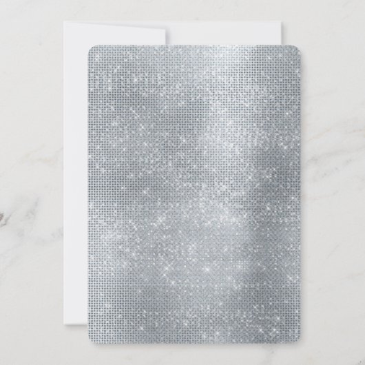 夢のような黒きらびやかな銀の輝き 招待状 (裏面)