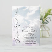 夢のような お姫様気分 エレガントな ブライダルシャワーの招待状 招待状 (スタンド正面)