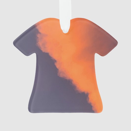 夢のような、夢のような幻想的な雲、魔法のような色 オーナメント (裏面)