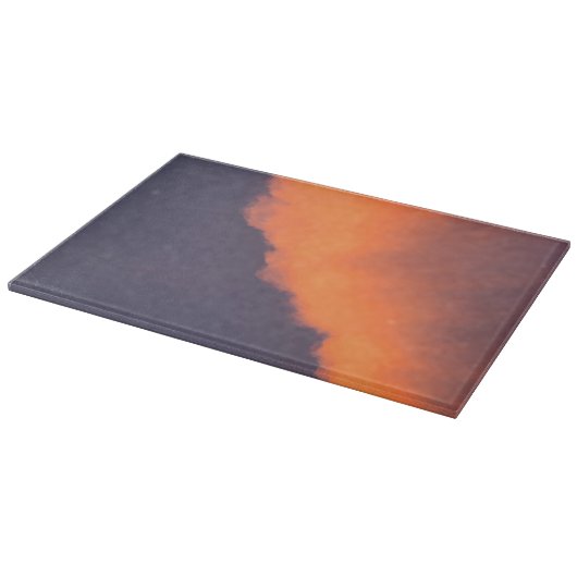 夢のような、夢のような幻想的な雲、魔法のような色 カッティングボード (角)