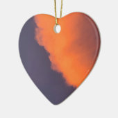 夢のような、夢のような幻想的な雲、魔法のような色 セラミックオーナメント (左)