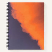 夢のような、夢のような幻想的な雲、魔法のような色 ノートブック (正面)