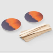 夢のような、夢のような幻想的な雲、魔法のような色 ハンドファン (組立なし)