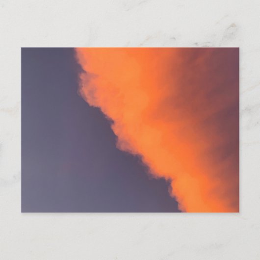 夢のような、幻想的な、不思議な色の雲 ポストカード (正面)