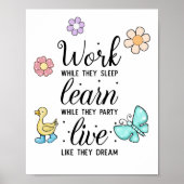 夢のように生きる ポスター (正面)