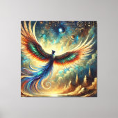 夢のインスパイア風景のエジプト神話の生き物 キャンバスプリント (正面)