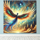 夢のインスパイア風景のエジプト神話の生き物 キャンバスプリント (インサイチュ (ウッドフロア))