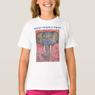 夢のインスピレーション象の女の子のひだのワイシャツ Tシャツ