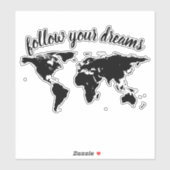 夢のエレガント世界後を追のマップをスクリプトで作成 シール (シート)