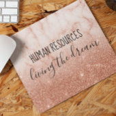 . .夢のオフィスに住む人材と仕事のユーモア マウスパッド