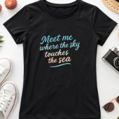 夢のオーシャンサンセット; 空と海が触れる Tシャツ
