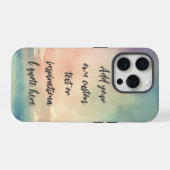 夢のオーシャン・モチベーション・クォートを自分で作ろう iPhoneケース (裏面横)