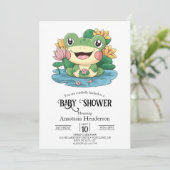 夢のカエルかわいらしの赤ちゃんシャワー 招待状 (スタンド正面)