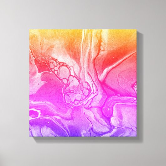 夢のカスケード4 キャンバスプリント (正面)