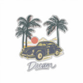 夢のカスタムカット ビニールステッカー シール (正面)
