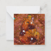 夢のカピバラ ノートカード (裏面)