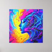 夢のカラフル抽象芸術 キャンバスプリント (正面)