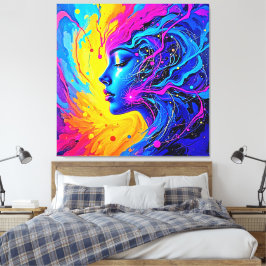 夢のカラフル抽象芸術 キャンバスプリント