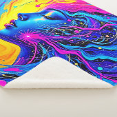 夢のカラフル抽象芸術 シェルパブランケット (3/4)