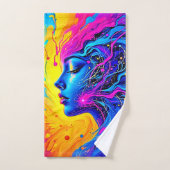 夢のカラフル抽象芸術 バスタオルセット (ハンドタオル)