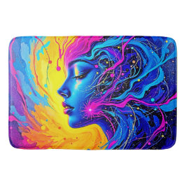 夢のカラフル抽象芸術 バスマット