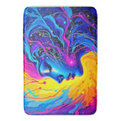 夢のカラフル抽象芸術 バスマット (正面縦)