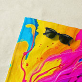 夢のカラフル抽象芸術 ビーチタオル (インサイチュ)