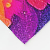 夢のカラフル抽象芸術 フリースブランケット (角)