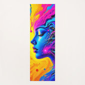 夢のカラフル抽象芸術 ヨガマット (正面)