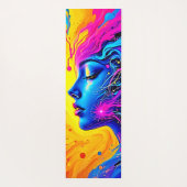 夢のカラフル抽象芸術 ヨガマット (裏面)
