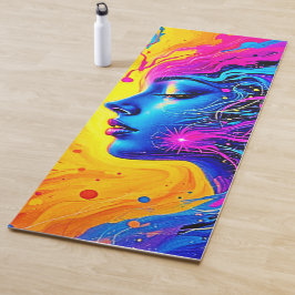 夢のカラフル抽象芸術 ヨガマット