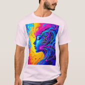 夢のカラフル抽象芸術 Tシャツ (正面)