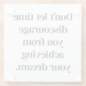 夢のガラスのコースターを実現 ガラスコースター (裏面)