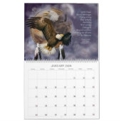 夢のキャッチャーの精神動物の芸術のカレンダー カレンダー (1月 2026)