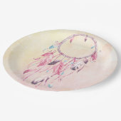 夢のキャッチャーのBohoの紙皿 ペーパープレート (アングル)
