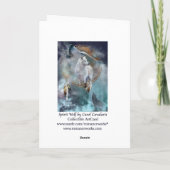 夢のキャッチャーシリーズ-精神のオオカミArtCard カード (裏面)