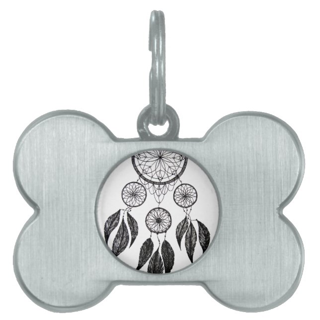 夢のキャッチャー ペットネームタグ (正面)