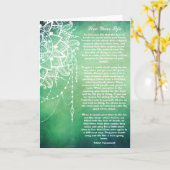 夢のキャッチャー、ライブあなたの人生先住民アメリカの詩 カード (黄色い花)