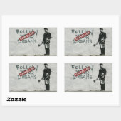 夢のキャンセル 長方形シール (シート)