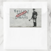 夢のキャンセル 長方形シール (バッグ)