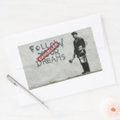 夢のキャンセル 長方形シール (封筒)