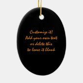 夢のギター-優美の楕円形のオーナメント セラミックオーナメント (裏面)